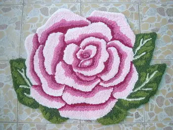 Karšto pardavimo aukštos kokybės gražus /mados romantiška rožė meno kilimų /grindų kilimėliai/art kilimas, miegamojo 80*60cm