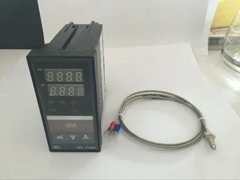 Karšto parduoti Skaitmenines RKC PID Reguliatorius skaitmeninis Termostatas REX-C400 + K tipo termopora zondas, 1M , Relės Išėjimas