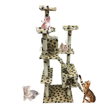 Katė Medyje Katės Medis Bokštas Pet Lova Žaislas Scratper Katės Laipiojimo Furniture180cm Sizalio Žaisti Žaislas Laipiojimo Rėmas Pet Baldai