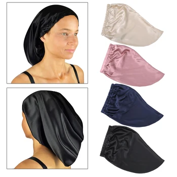 Kietojo Šilko Variklio Dangčio Plaukų Formavimo Bžūp Ilgų Plaukų Priežiūra Moterims Nakties Miego Skrybėlę Galvos Wrap Dušo Kepuraitė Plaukų Formavimo Priemonės