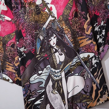 Kimono Vasarą Grožio Samurajus Tradicinių Kimono Japonų Anime Drabužius Cardigan Cosplay Vyrai Moterys Yukata Moterų Marškinėliai Palaidinė
