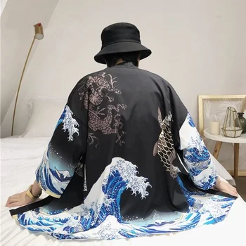 Kimono megztinis vyrams Japonijos obi vyrų yukata vyrų haori Japonų samurajus drabužių, tradicinių Japonų drabužių AA001