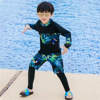 Korėjos stiliaus 2020 Karšto viso kūno UV maudymosi kostiumėliai moterims ir vaikams 2/3 vienetų šeimos maudymosi kostiumėlį berniukui, mama, dukra, tinkančių maudymosi kostiumai