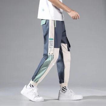 Krovinių Kelnės Vyrams Hip-Hop Poilsiu Vyrų Kelnių Medvilnės Atsitiktinis Fitneso 2020 M. Naujas Didelis Kišenės Krovinių Kelnės Vyrams Camo Streetwear
