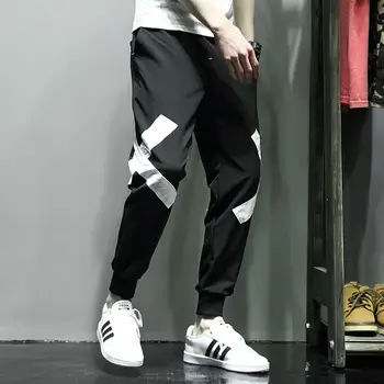 Krovinių Poilsiu Baggy Haremas Vyrų Sweatpants Japonijos Streetwear Plius dydis Kelio Kelnes Kelnės