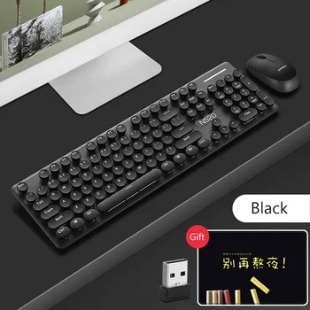 KuWFi 2.4 G USB Wireless Keyboard Mouse Combo Ergonomika Žaidimų Klaviatūra, Optinė Pelė, 