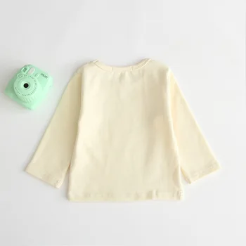 Kūdikiui ilgomis rankovėmis marškinėliai Kūdikiams Pavasarį Ir Rudenį Bamblys Mergina Viršūnės Vaikai ilgomis Rankovėmis Marškinėlius Mergaitės Drabužiai