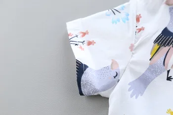 Kūdikių Drabužiai 2020 Metų Vasaros Naują Korėjos Stiliaus Kostiumas Berniukui Paukščių Marškinėliai Trumpomis Rankovėmis Dviejų Dalių Komplektas