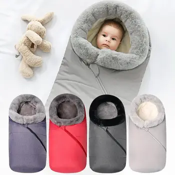Kūdikių miegmaišis Kūdikiams Žiemą Lova Prabangus Krepšys Vežimėlis storas Šiltas Susisiekimas Paketas Sleepsack Kūdikio Vežimėlis Priedai