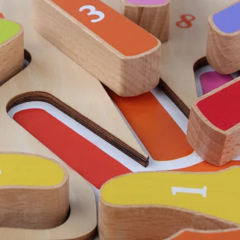 Kūdikių žaislų ankstyvo mokymosi montessori vertus įspūdį žaislas spalva rungtynės formų rungtynės ir numeris rungtynės geros matematikos žaislas, skirtas ikimokyklinio naudoti