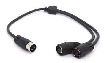 LBSC MIDI Splitter Cable, MIDI 5 Pin DIN Kištukas Vyras į 2 DIN Moterų Išmanųjį telefoną AUX Stereo Ausinių Lizdas Adapteris Y Įvesties Kabelis