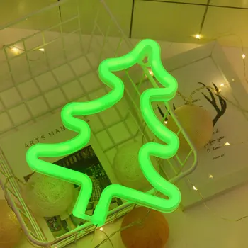 LED Kalėdų Eglutė Briedžių Neon Modeliavimas Šviesos Kalėdų Vakarėlį Kambarį Apdailos Ins Vaikų Kambarį Naktį Žibintai Baras Atmosfera Šviesos