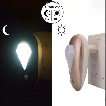 LED Nakties Šviesos Lizdas ES Plug Sensorius Jungiklis, kištukinis Lizdas naktinė lempa Lempos Vaikams, Vaikų Kambarį, Miegamojo Apšvietimas