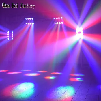 LED Voras Šviesos 8X12W 4In1 RGBW Lyra Mobiliojo Šviesos Efektas Etape Naktinis Klubas, Diskoteka Šalis