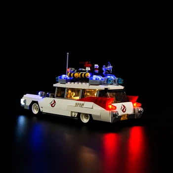 LED Šviesos Rinkinys (tik šviesos komplekte )už 21108 trinkelių rinkinys, Suderinamas su Ghostbusters Ecto-1 plytos (Automobilis Ne Komplekte)