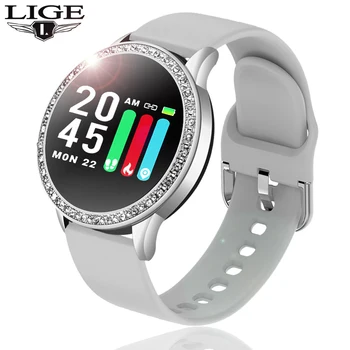LIGE 2020 IP67 atsparus Vandeniui Smart Watch Moterų Miela Apyrankė Širdies ritmo Monitorius Miego Stebėjimo Smartwatch Prisijungti 