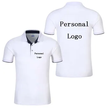 LOGOTIPAS INDIVIDUALŲ Asmens Logotipą, MUMS ES Polo Marškinėliai atsitiktinis slim mens viršūnes greitai-džiovinimo golfo marškinėliai vyrams/moterims madingi T-shir