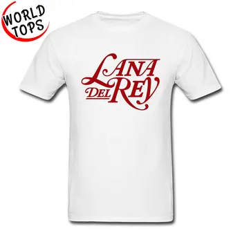 Lana Del Rey Hiphop Roko Muzikos sportinius Marškinėlius, Raudona Raidė Pavadinimo Juostoje, Trišakiai Negabaritinių Baltas 3D Paprasto Marškinėlius Mens Drabužiai Visiškai Medvilnės