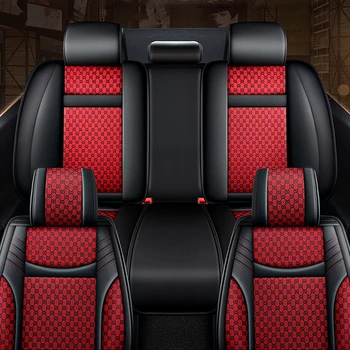 Linai, + Odinis Automobilių Sėdynės Padengti 5-Seat Audi A3 A4 A5 A6 A7 A8 Q3 Q5 Q7 Apdailos Interjeras