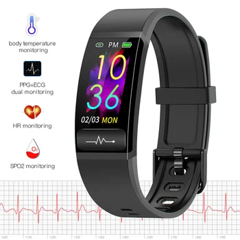 M8 EKG Smart Watch Vyrų, Moterų Kraujo Spaudimas Fitneso Smart Apyrankę Širdies ritmo Monitorius Vandeniui Aktyvumo Seklys Smartband