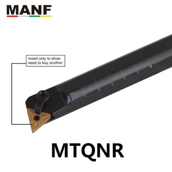 MANF Tekinimo Įrankis 20mm 25mm S25S-MTQNR16 Vidaus Gręžimo Įrankių Laikiklius, Indeksuoti Didelės Plokštelės Tvirtinimo CNC Tekinimo staklių Pjovimo Juosta