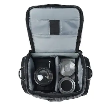 MCHENG Kamera Pečių Maišą, vaizdo Kamera Mini Krepšys su atsparus smūgiams Kelionės Kamšalu Canon, Nikon, Sony ir Daugiau