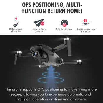 MKTOYS Profesionaliais GPS Drone Quadrocopter su 4K HD Plataus Kampo Kamera Sekite Mane Tranai Sraigtasparnis Žaislai Dron Dovana VS SG108 SG907
