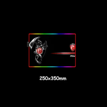MRG RGB Pelės Mygtukai Aukštos Kokybės MSI Dragon Logotipas HD Spausdinti Žaidimo Kilimėlis Nemokamas Pristatymas Didelis, Patvarus, Spalvingas Kilimėlis Lentelė
