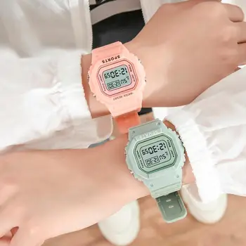 Mados Moterų Skaitmeninis Žiūrėti Atsitiktinis Moterų Sporto Laikrodžiai Laikrodis Ponios Žiūrėti Reloj Mujer Moterų Skaitmeniniai Led Laikrodžiai