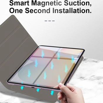 Magnetinio Case for Samsung Galaxy Tab S6 Lite 10.4 SM-P610 P615 PU Odos Padengti Samsung Tablet Apsaugines Odos Auto Miego