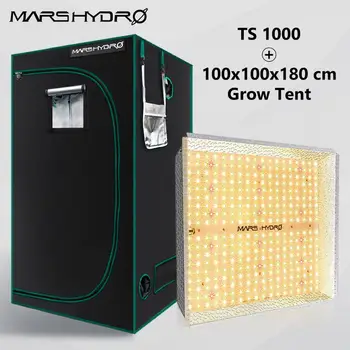 MarsHydro TS 1000W Visą spektrą kambarinių augalų led grow light ir 100x100x180cm Augti, palapinė, Sodo hydroponics augalų auginimo šviesos