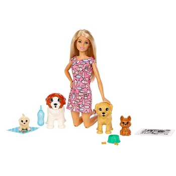 Mattel Barbie, Barbie, gyvūnų priežiūros derinys mergina žaislas, originali gimtadienio dovana