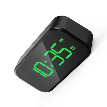 Mažas LED Skaitmeninis Laikrodis-Žadintuvas 100dB Itin didelės Apimties Žadintuvas Namų Darbastalio Apdaila Laikrodis su USB Įkrovimo Kabelis