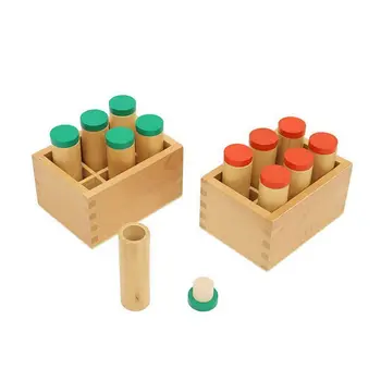 Mediniai Montessori Sensorinėmis reguliavimo Medžiagų Talpyklos Laikiklį Garso Cilindras
