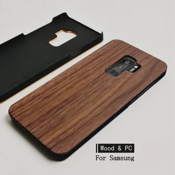 Medinis Dangtelis Skirtas Samsung Galaxy S10 S20 S8 S9 Plus Eco Bambuko Medienos Telefono dėklas, Skirtas Samsung Galaxy Note, 10 ir 9 8 Ultra PC Dangtis