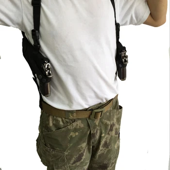 Medžioklės Ginklų Aksesuarai EDC lauko Taktinių Kairę Dešinę Ranką Taktinis Nailono Dėklas Pagal Rankos Peties Dvigubai pistoletas Pistoletas, Dėklas