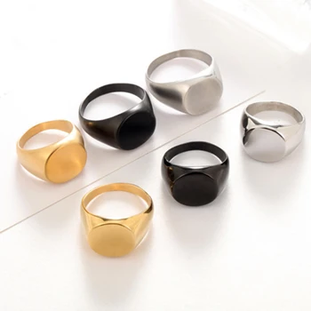 Mens Žiedai iš Titano, Nerūdijančio Plieno, Aukso spalvos Piršto Žiedą Vyrų Dalyvavimas Vestuvių Juostas, Aukščiausios Kokybės bižuterijos anillos