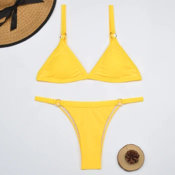 Micro Bikini 2020 Seksualių Moterų maudymosi kostiumėlį, maudymosi Kostiumėliai, Moterų Kieti Stumti iki Thong Brazilijos Bikini komplektas Biquini Maudymosi Kostiumas