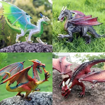 Modeliavimo Veiksmo Ir Žaislas Duomenys Modelis Magic Dragon Dinozaurų Kolekcija Gyvūnų Surinkimo Modelis Žaislai Apdailos Vaikas Suaugusiųjų Dovana