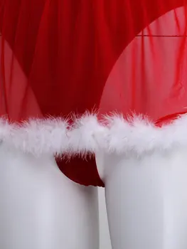 Moteriški Kalėdų Išgalvotas Šalis, Kostiumai, Apatinis Trikotažas Spagečiai Dirželiai Raudonos Aksomo Ponia Kalėdų Senelio Vaidmenį Žaisti Bodysuit Komplektus Cosplay