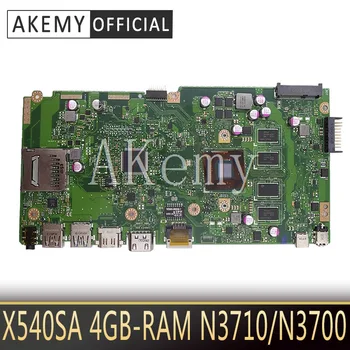 NAUJAS X540SA mainboard REV 2.0 tinka Asus X540 X540S X540SA X540SAA nešiojamas plokštė Bandymo gerai 4GB-RAM N3710/N3700 CPU