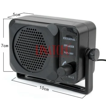 NSP-150 v kumpis HF VHF UHF CB automobilio du būdu radijo garso valdymas mini išorinio garsiakalbio