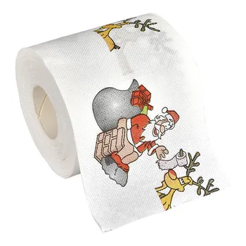 Namų Įrankis Santa Claus Vonios Tualeto Popieriaus Ritinėlio Kalėdų Prekių Kalėdų Dekoro Audinių Mielas Kalėdų Spausdinti Aukštos kokybės Popierius
