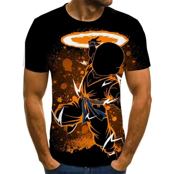 Nauja Tendencija Digital 3D Spausdinimo Suaugusiųjų Vyrų Apvalios Kaklo trumpomis Rankovėmis T-shirt
