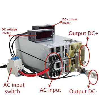 Naujas 15V Maitinimo 15VDC 0-5V Analoginis Signalas Kontrolės AC-DC Didelės Galios 0-15V Reguliuojamas Maitinimo Transformatorius 15VDC