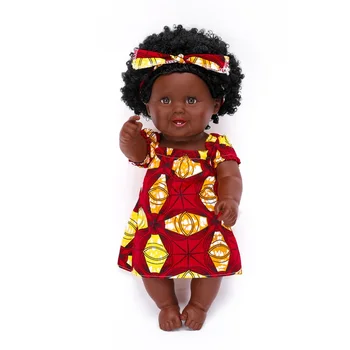 Naujas Atvykimo Afrikos Juodosios Lėlės 50CM Reborn Baby Lėlės Rankų darbo Silikono Vinilo Žavinga Mergaičių Mielas Realus Kūdikių Lėlės Vaikams Dovanų