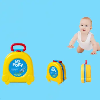 Naujas Baby Girl Berniukas Nešiojamų Kelionės Automobilių Squatty Pamišęs Kūdikių WC Tualeto Showers Geltonos, Rausvos Pamišęs Vaikams, Mokytojams Tualeto Sėdynės