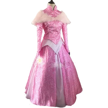 Naujas Stilius, Aukščiausios Kokybės Princesė Aurora Cosplay Kostiumų Suaugusių Moterų Šalis Suknelė, Pagaminti Pagal Užsakymą,
