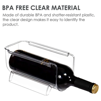 Naujas Šaldytuvas Vyno ir Vandens Butelis Džiovykla, 4-Vienas Gabalas Plastiko vyninės Saugojimo Dėžutė