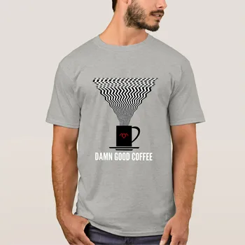 Naujausias 2020 metų Vasaros Twin Peaks Velniškai Gera Kava David Lynch Logotipas Medvilnė Drabužiai, Marškinėliai Homme Viršūnes Tees S-4XL